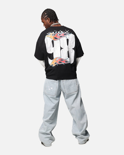 Loiter Daytona Layered Long Sleeve T-Shirt Black/White