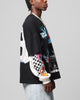Loiter Daytona Layered Long Sleeve T-Shirt Black/White