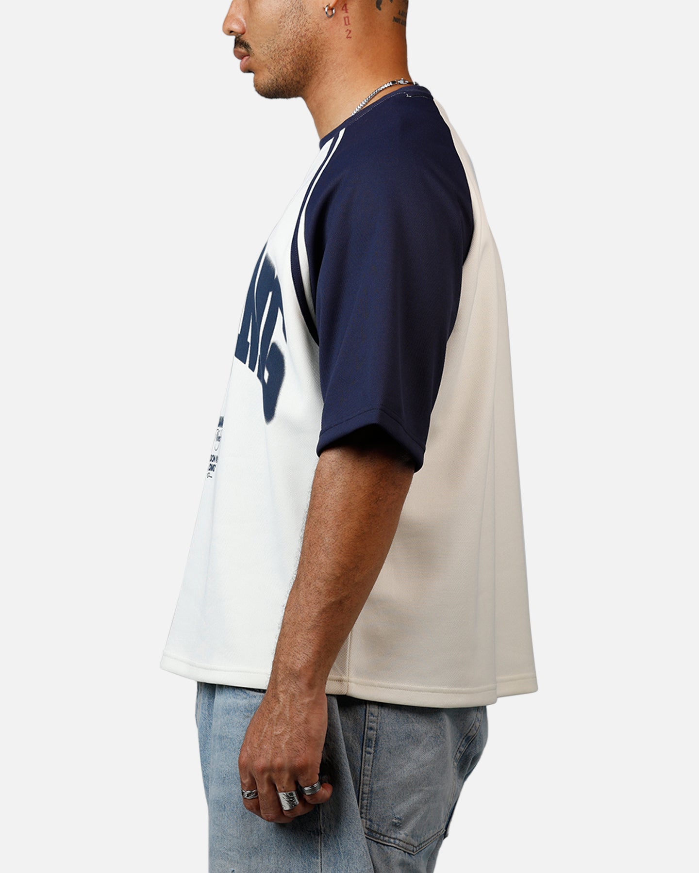 Criminal Damage Varsity Icon T-Shirt Navy | Culture Kings US