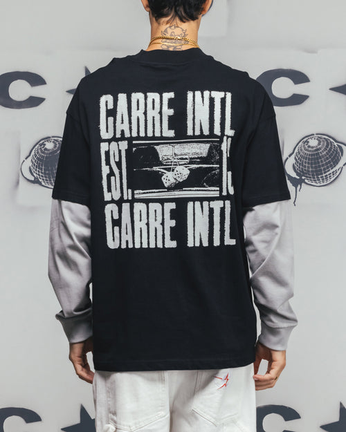 Carre Rear Vision Long Sleeve T-Shirt Black/White