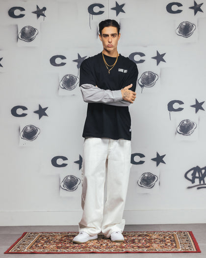 Carre Rear Vision Long Sleeve T-Shirt Black/White