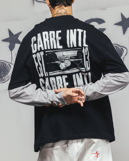 Carre Rear Vision Long Sleeve T-Shirt Black/White