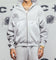 Carre Grit Zip Hoodie Grey Marle