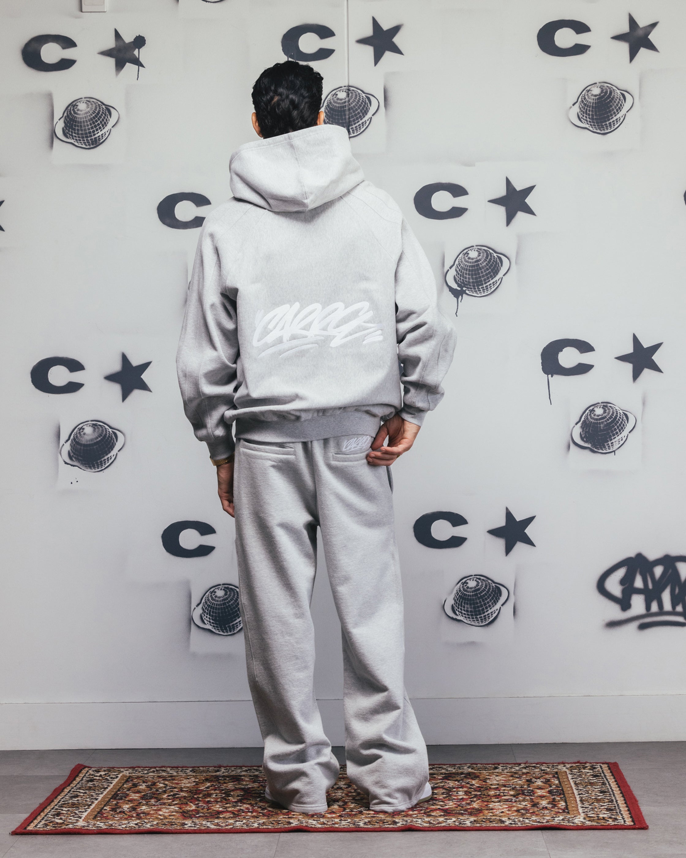 Carre Grit Zip Hoodie Grey Marle | Culture Kings US