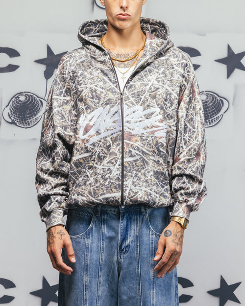 Carre Grit Zip Hoodie Real Tree Camo