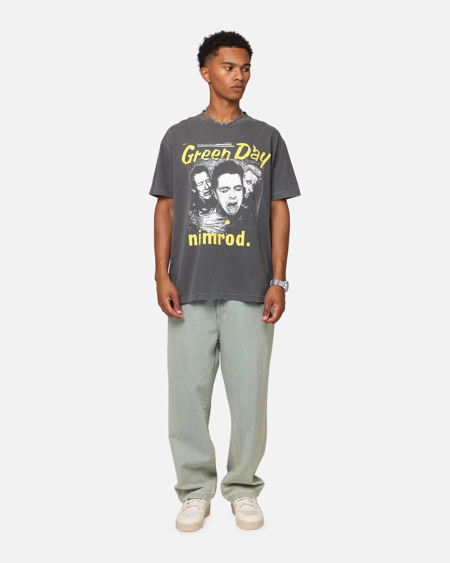 Green Day Nimrod Vintage T-Shirt Faded Black | Culture Kings US