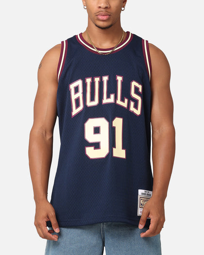 Mitchell & Ness Chicago Bulls Dennis Rodman 'Acai' 1995 Swing Jersey Navy