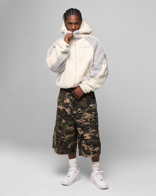 Loiter Speedway Fleece Jacket Stone