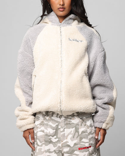 Loiter Speedway Fleece Jacket Stone