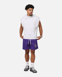 Saint Morta Premium Cut Off Sweat Shirt Light Grey Marle