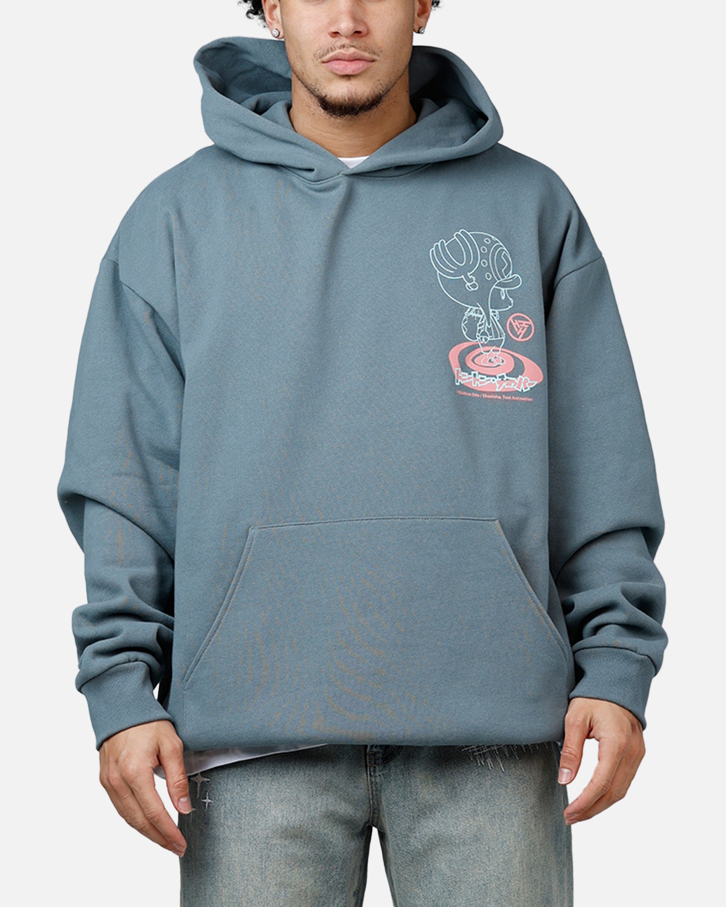 Hypland X One Piece Chopper Splatter Hoodie Blue | Culture Kings US