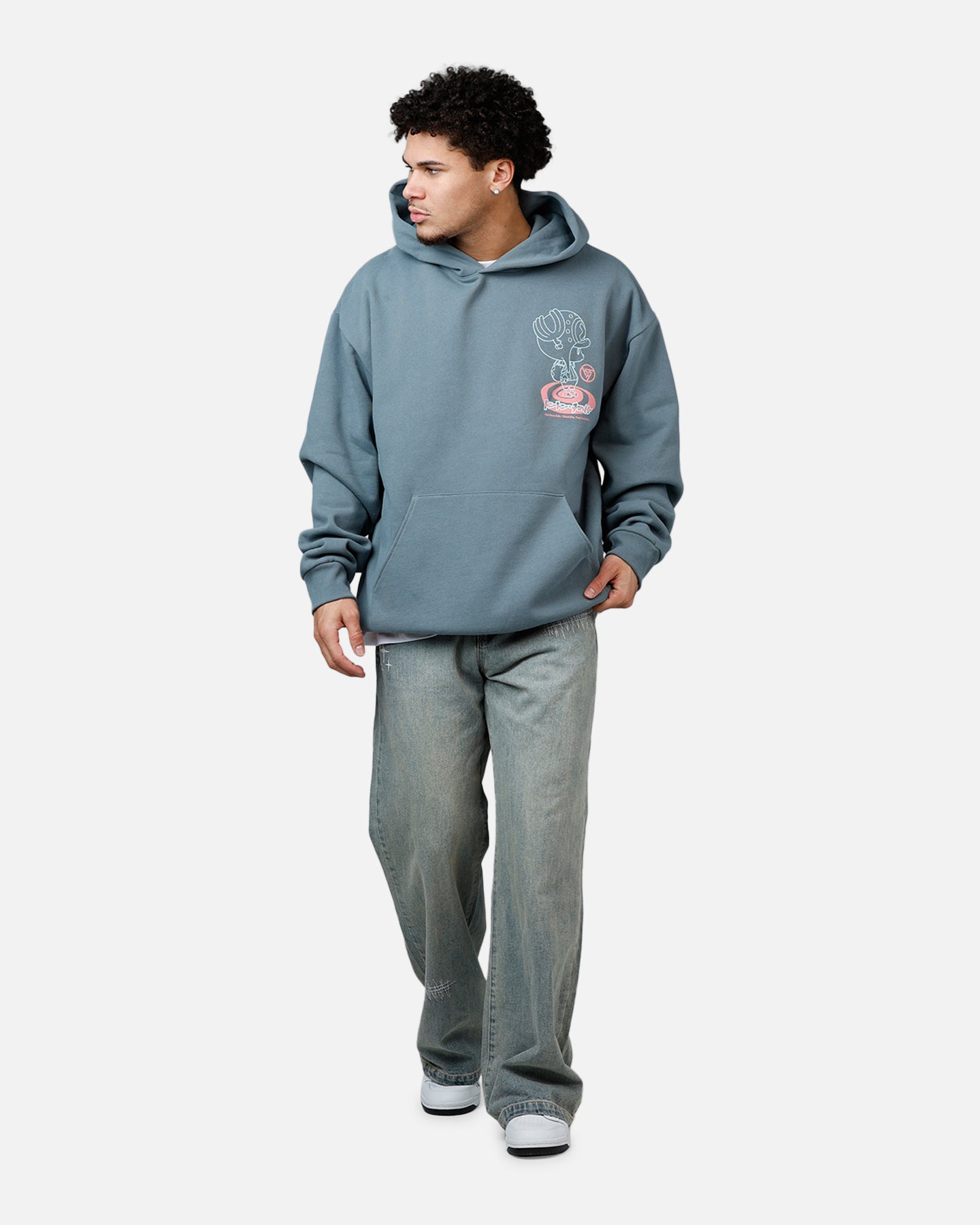 Hypland X One Piece Chopper Splatter Hoodie Blue | Culture Kings US