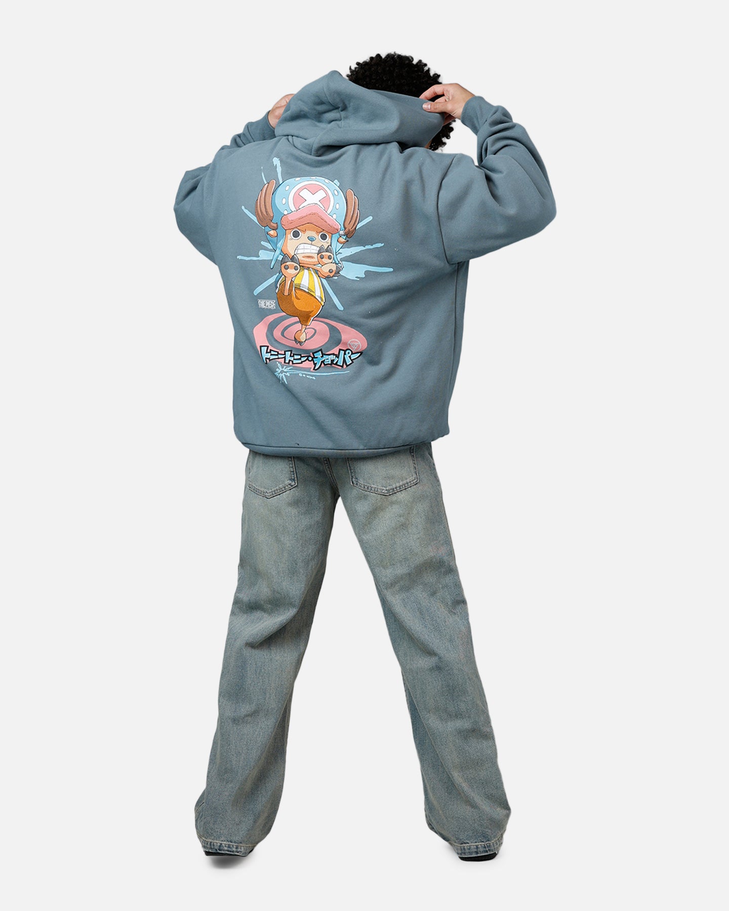 Hypland X One Piece Chopper Splatter Hoodie Blue | Culture Kings US