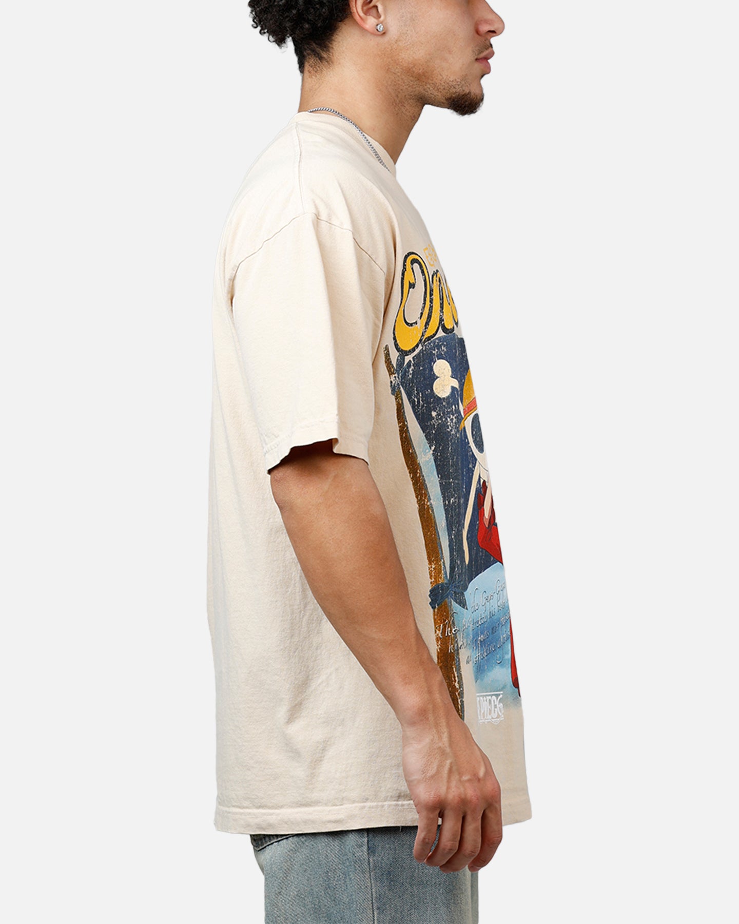 Hypland X One Piece Luffy Jumbo T-Shirt Cream | Culture Kings US
