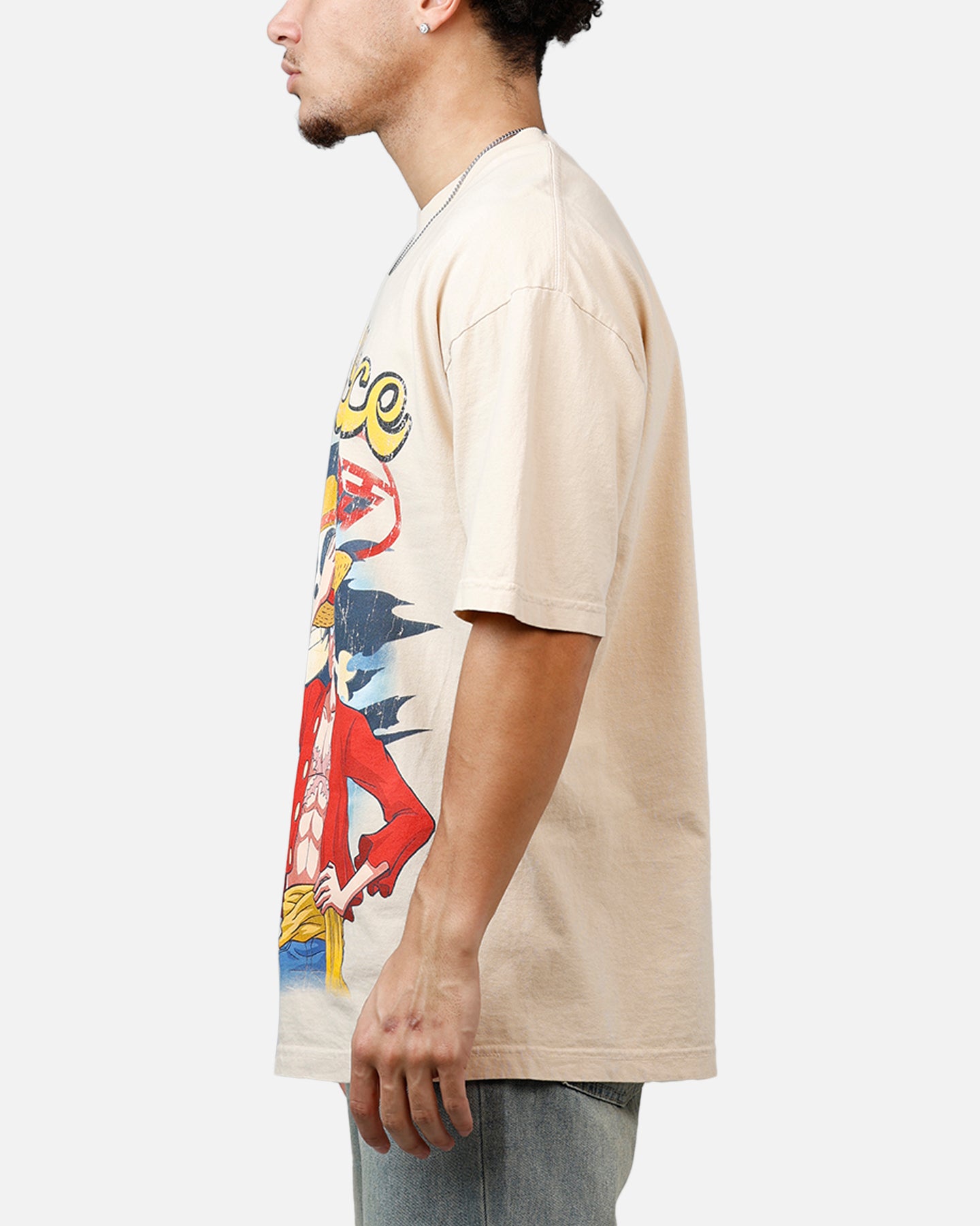 Hypland X One Piece Luffy Jumbo T-Shirt Cream | Culture Kings US