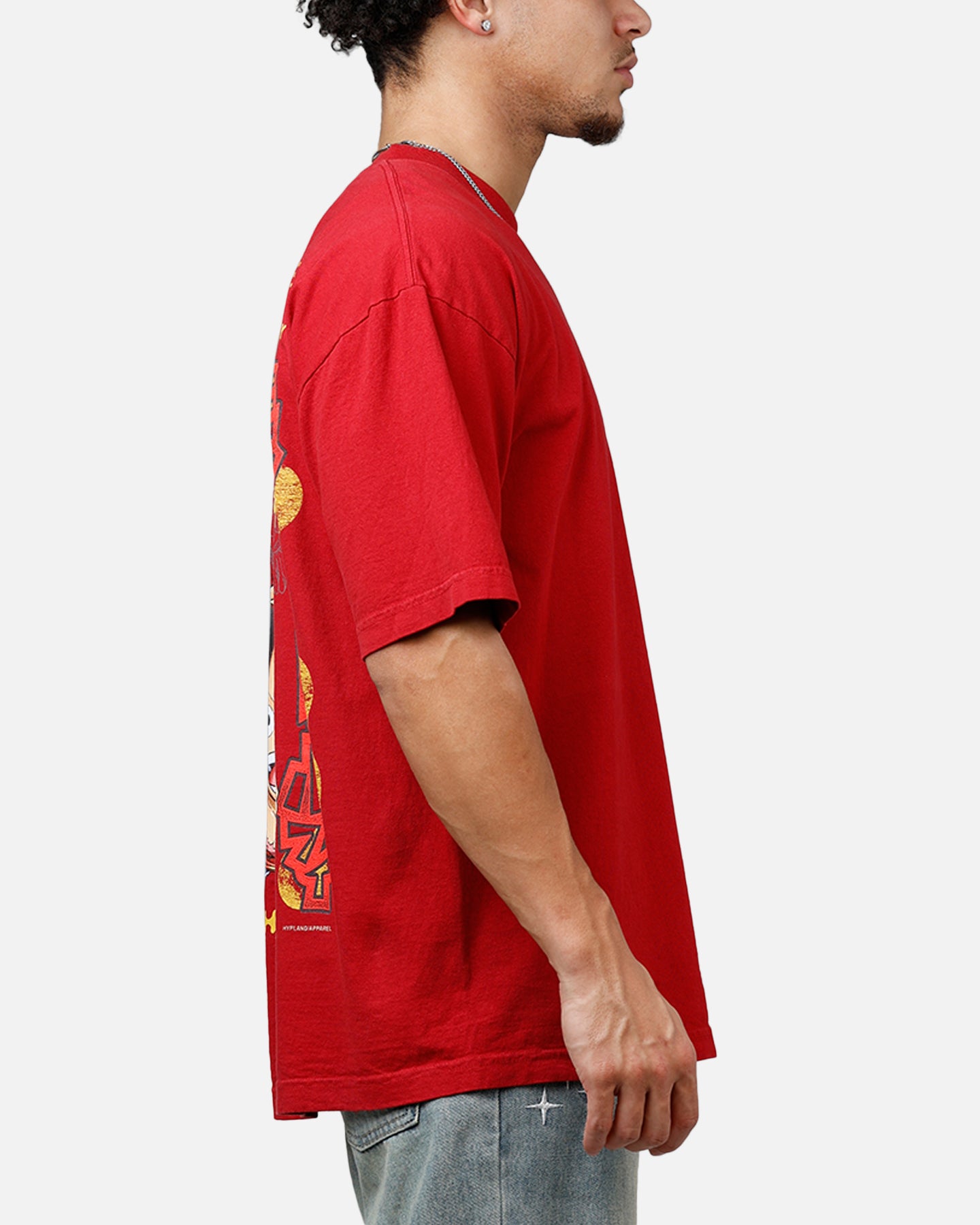 Hypland X One Piece Luffy King T-Shirt Burgundy | Culture Kings US