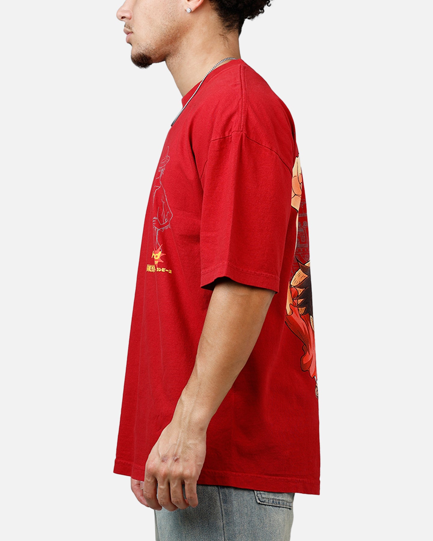 Hypland X One Piece Luffy King T-Shirt Burgundy | Culture Kings US