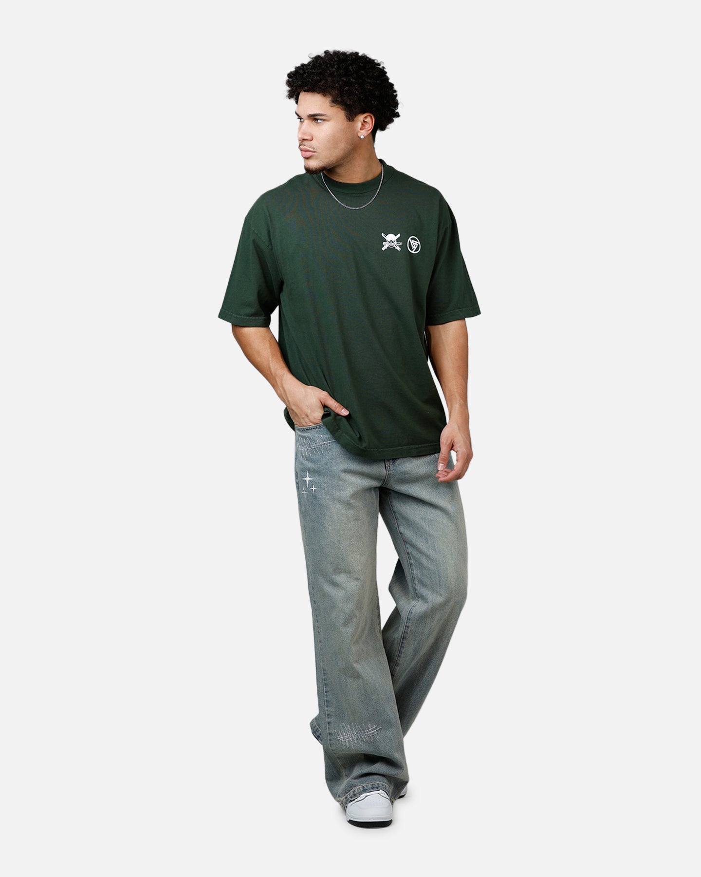 Hypland X One Piece Zoro Flame T-Shirt Green | Culture Kings US