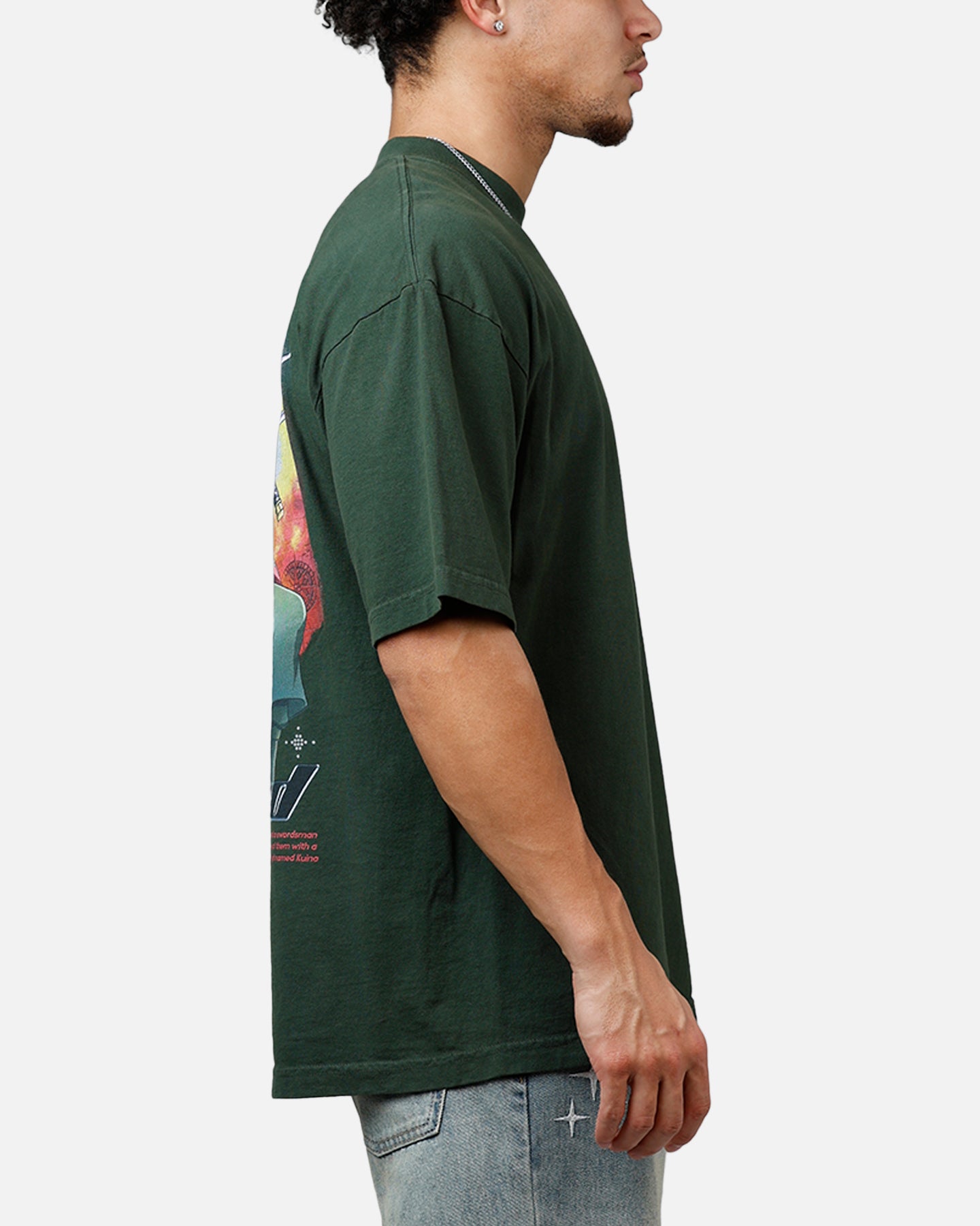 Hypland X One Piece Zoro Flame T-Shirt Green | Culture Kings US