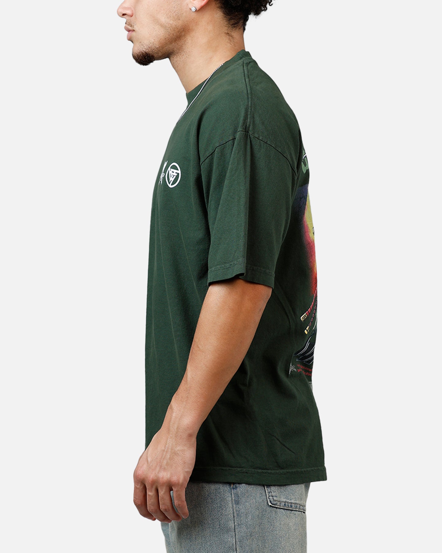 Hypland X One Piece Zoro Flame T-Shirt Green | Culture Kings US