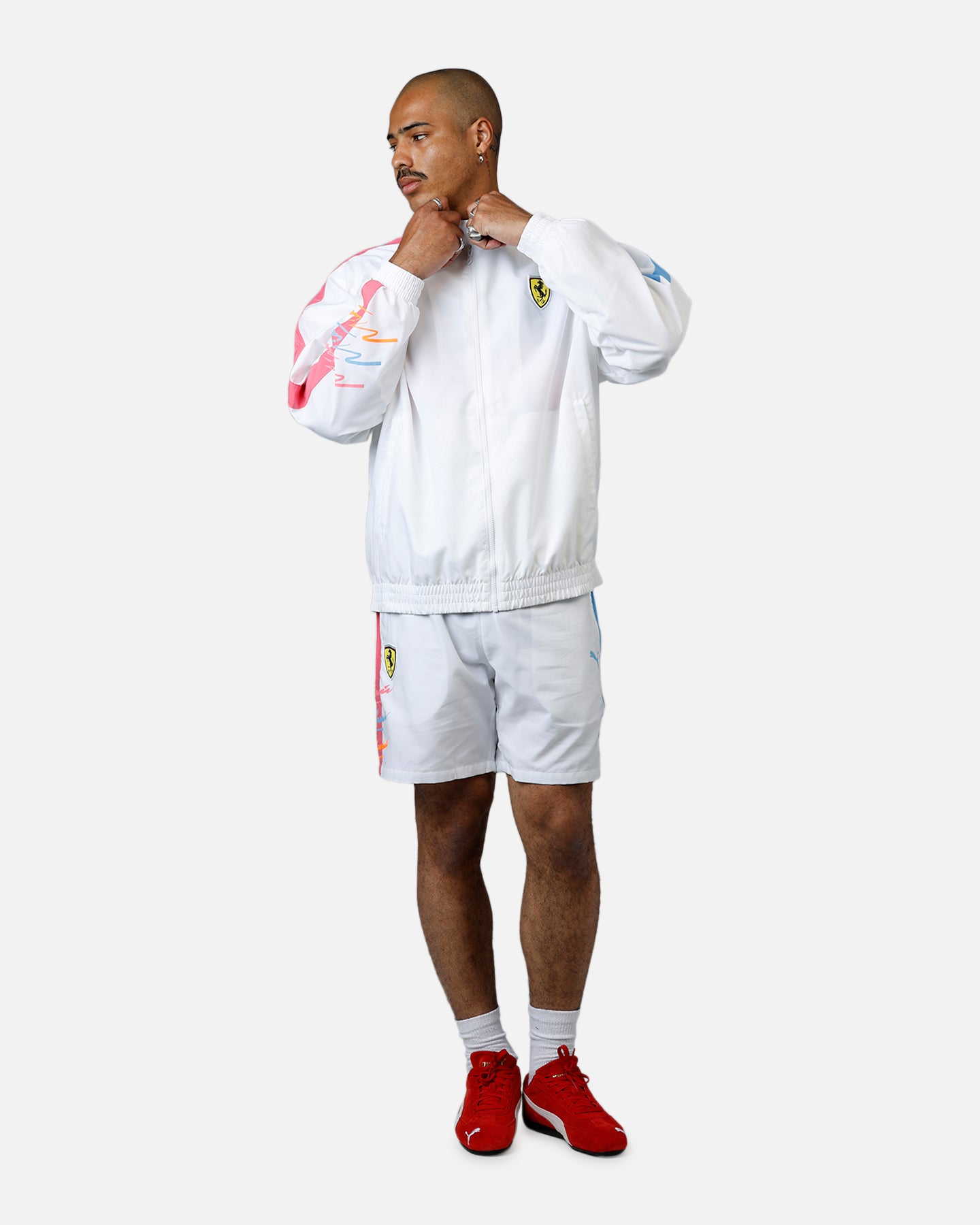 Puma x Scuderia Ferrari Sketches T7 Jacket White | Culture Kings US