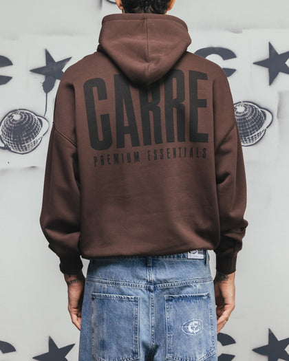 Carre Premium Essentials Hoodie Chocolate