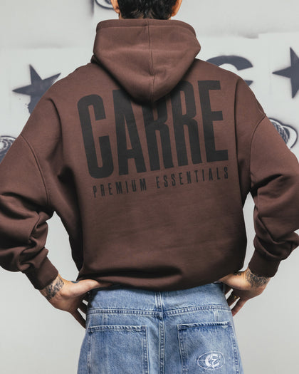 Carre Premium Essentials Hoodie Chocolate