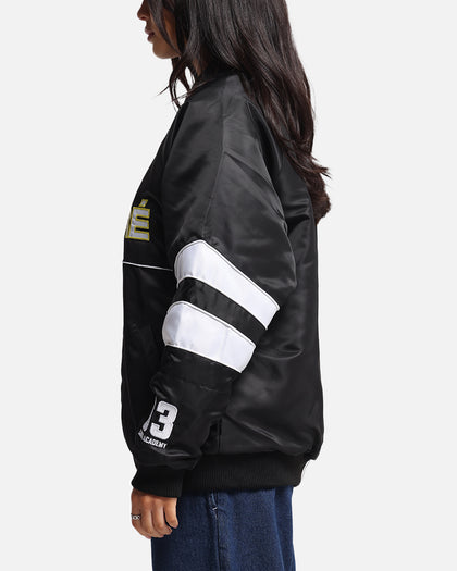 Carre Rally Panelled Bomber Jacket Black