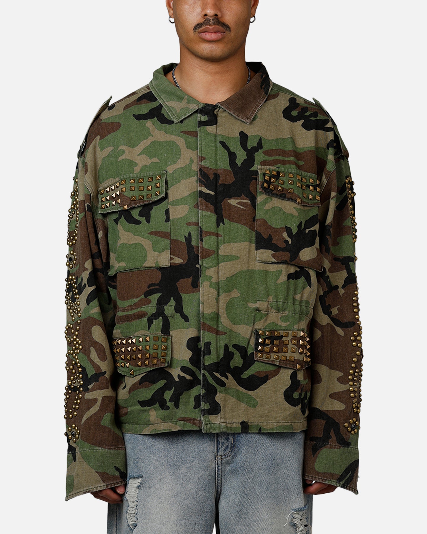 MNML Studded Camo Jacket Camo | Culture Kings US