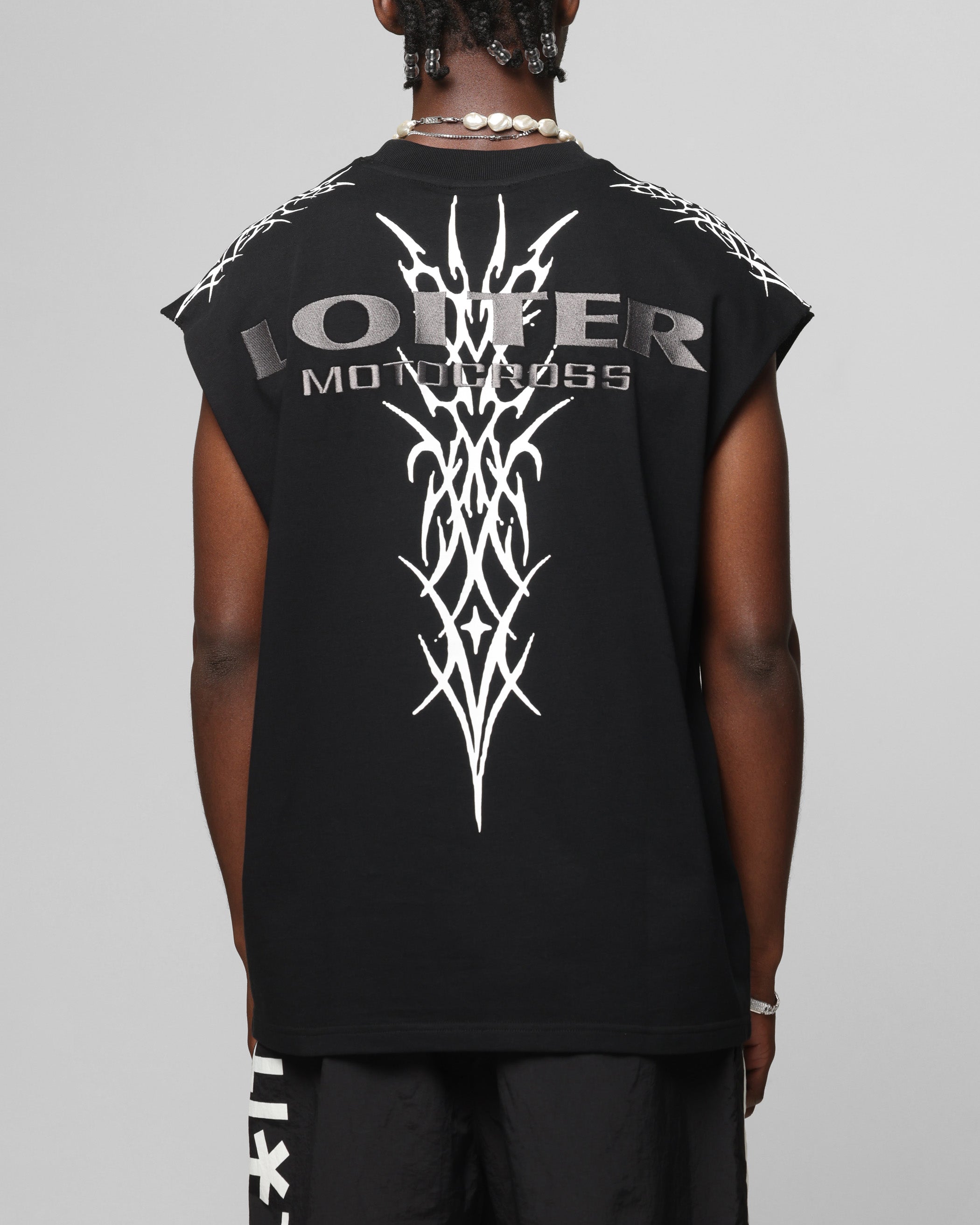 Loiter ユニフォーム Tシャツ y2k cyber 平成 nerd Loiter Cyber Muscle T-Shirt Black | Culture Kings US