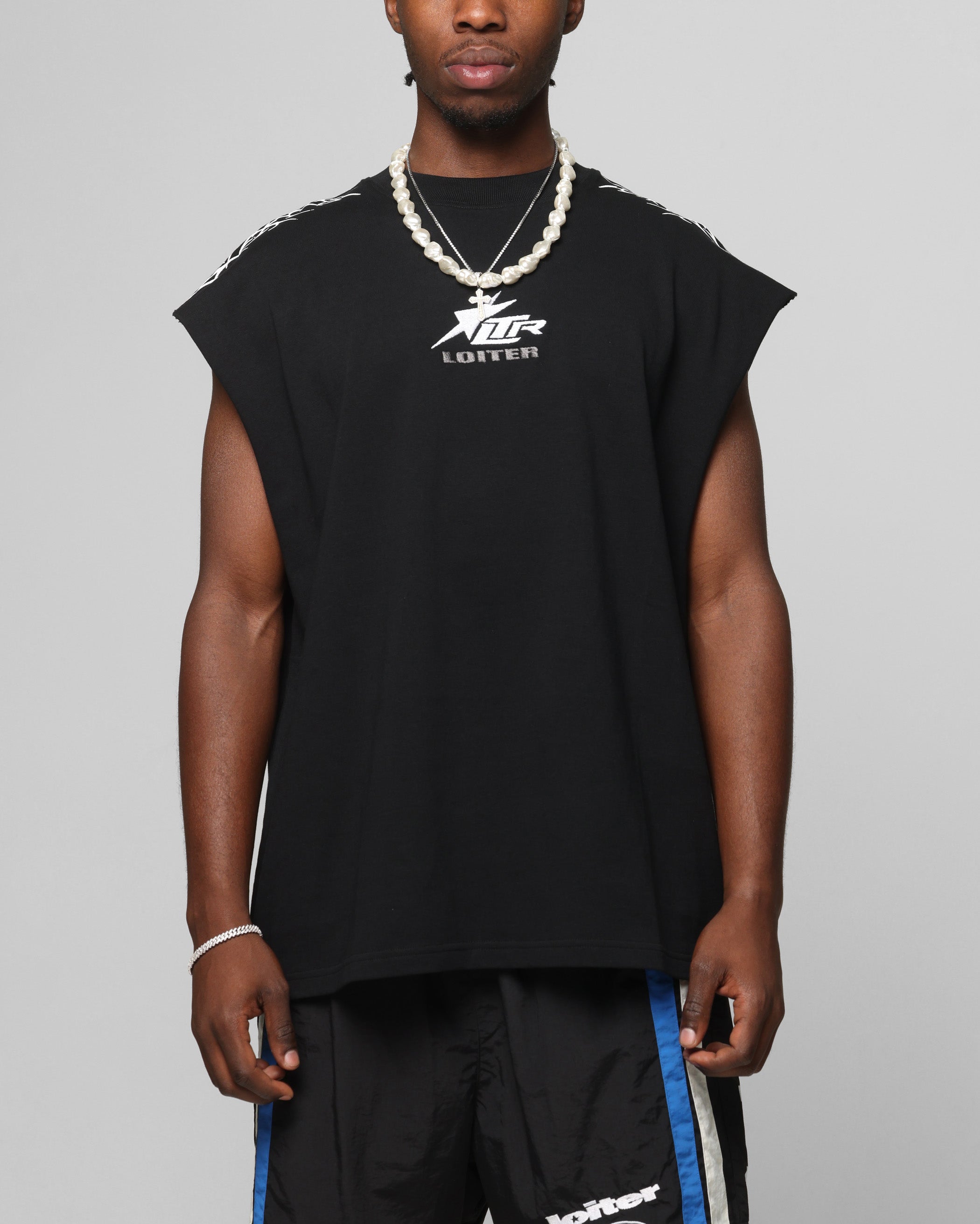 Loiter ユニフォーム Tシャツ y2k cyber 平成 nerd Loiter Cyber Muscle T-Shirt Black | Culture Kings US