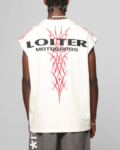Loiter Cyber Muscle T-Shirt Off White