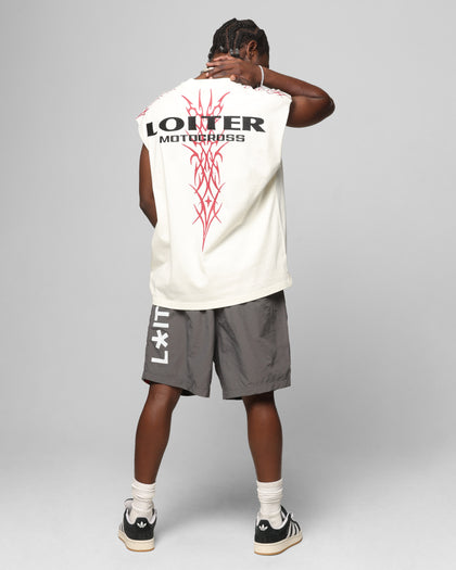 Loiter Cyber Muscle T-Shirt Off White