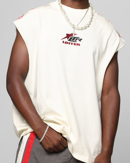 Loiter Cyber Muscle T-Shirt Off White