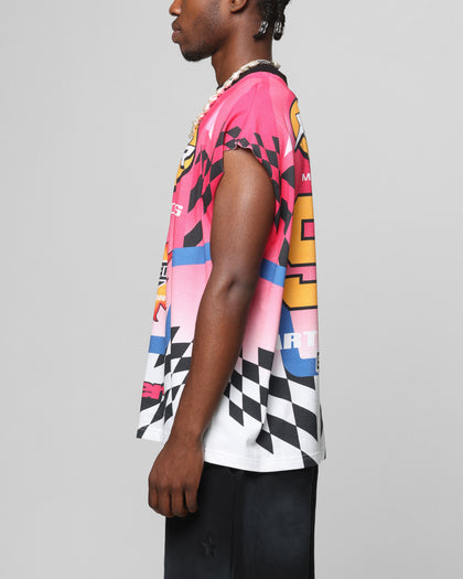 Loiter Motorsport Muscle T-Shirt Pink/Multi-Colored