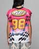 Loiter Motorsport Muscle T-Shirt Pink/Multi-Colored