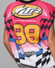 Loiter Motorsport Muscle T-Shirt Pink/Multi-Colored