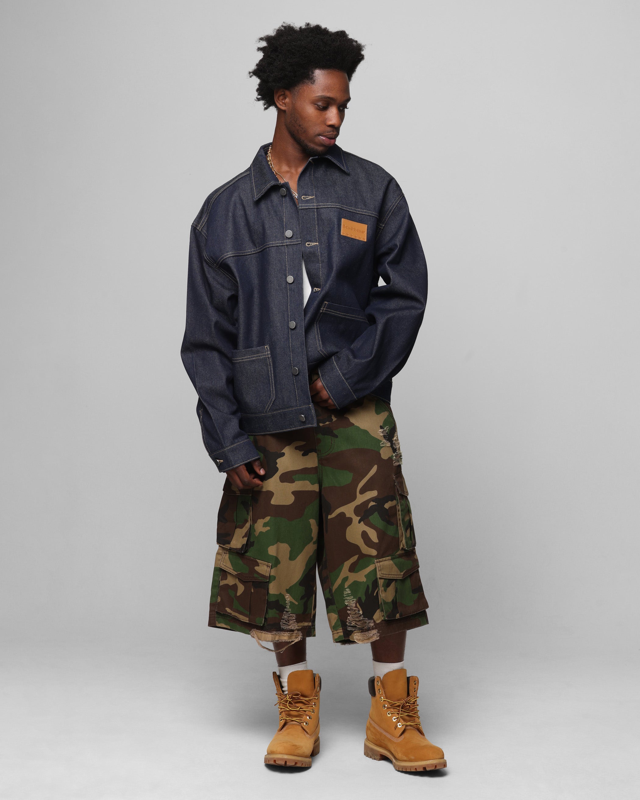 Loiter Prestige Denim Jacket Raw Indigo | Culture Kings US