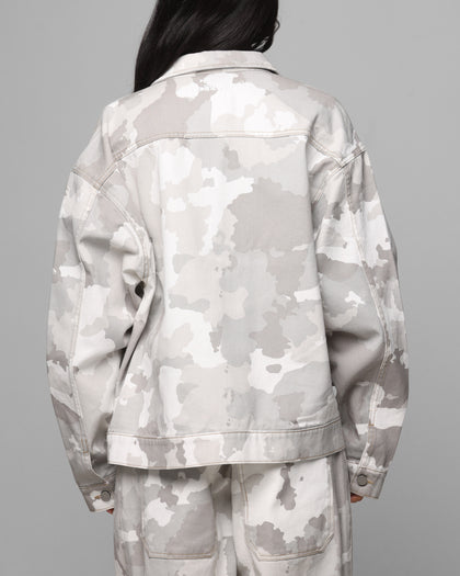 Loiter Prestige Denim Jacket Snow Camo