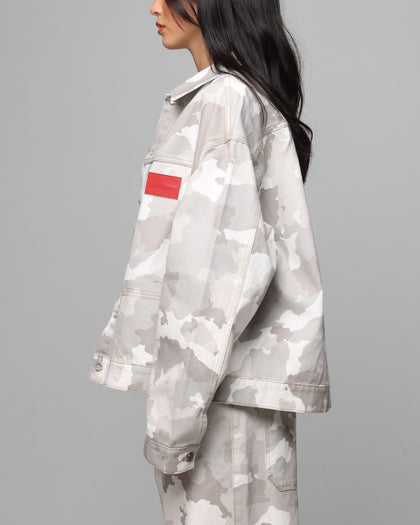 Loiter Prestige Denim Jacket Snow Camo