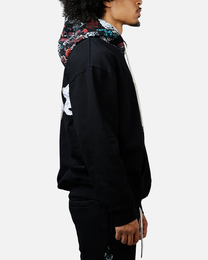 Soul By Ame Flower Hoodie Black