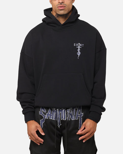 Saint Morta Daggers Boxy Hoodie Black/Purple