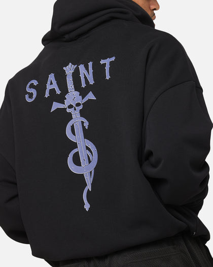 Saint Morta Daggers Boxy Hoodie Black/Purple