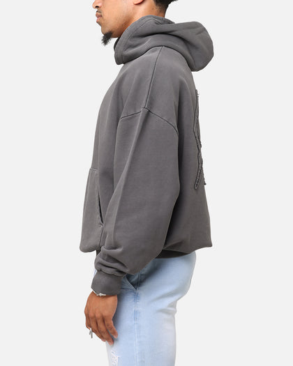 Saint Morta Pericles Applique Hoodie Washed Charcoal