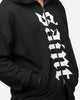 Saint Morta Gothic Distressed Zip Hoodie Black