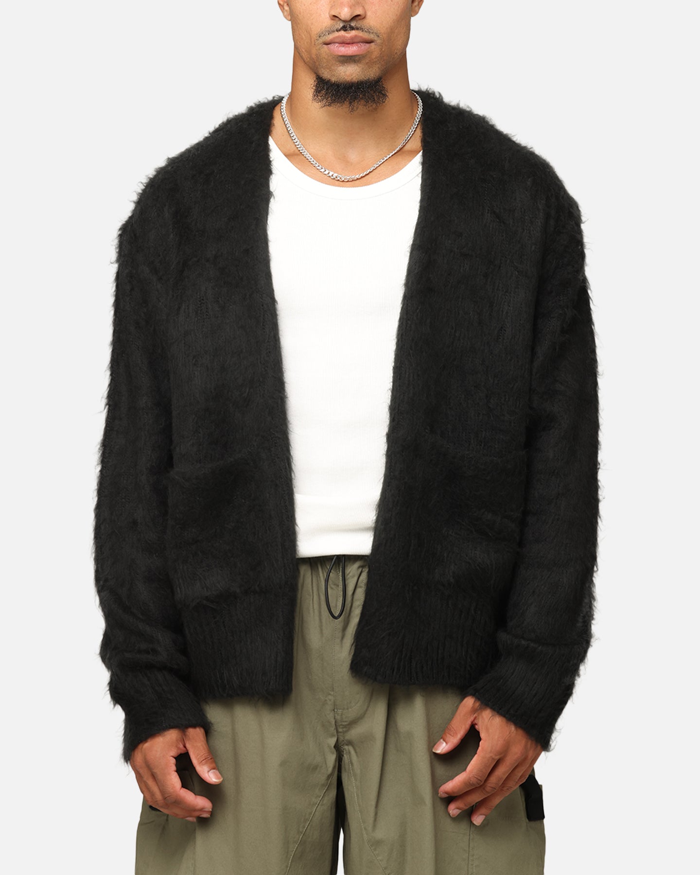 XXIII Fuzzy Cardigan Black | Culture Kings US