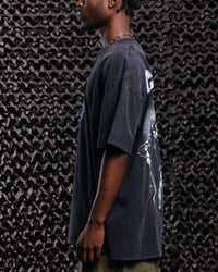 73Studio X Call Of Duty Black Ops Vintage T-Shirt Black Acidwash