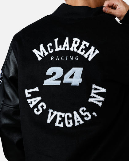 Mitchell & Ness X Mclaren 'Vegas Grad Prix 2024' Varsity Jacket Black