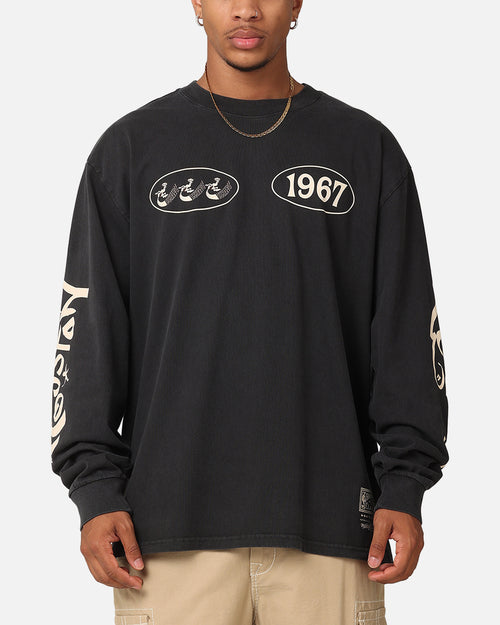 Mitchell & Ness Houston Rockets Tag Long Sleeve T-Shirt Faded Black