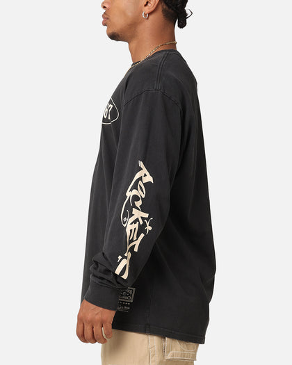 Mitchell & Ness Houston Rockets Tag Long Sleeve T-Shirt Faded Black